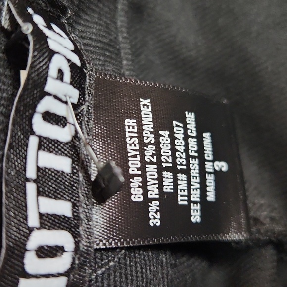 Hot Topic Black Strap Suspender Ultra Hi-Rise Jogger Pants - Picture 11 of 14